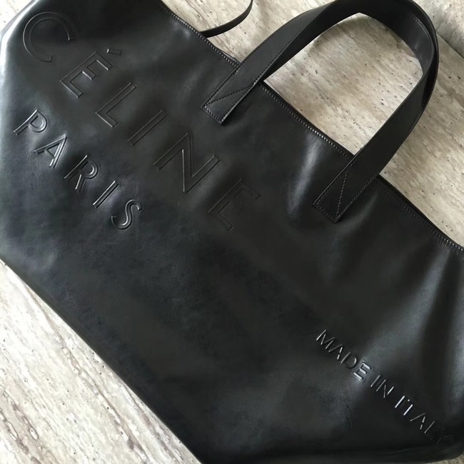 CELINE MEDIUM MADE IN TOTE IN LEATHER 186093 BLACK  