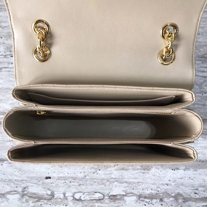 Celine Medium C Bag In Quilted Calfskin 187253 Nude 2018