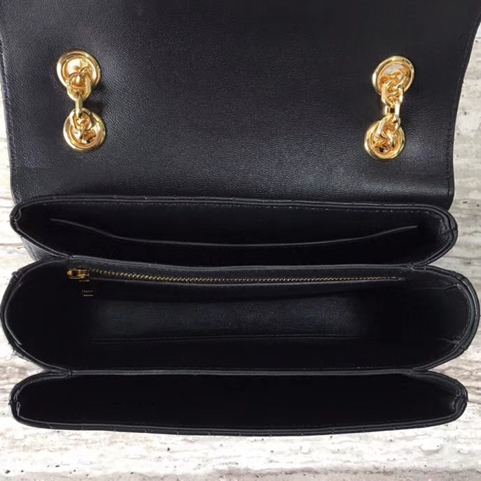 Celine Medium C Bag In Quilted Calfskin 187253 Black 2018