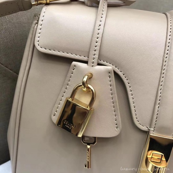 Celine Calfskin Small 16 Bag Beige 188003/188004 2019