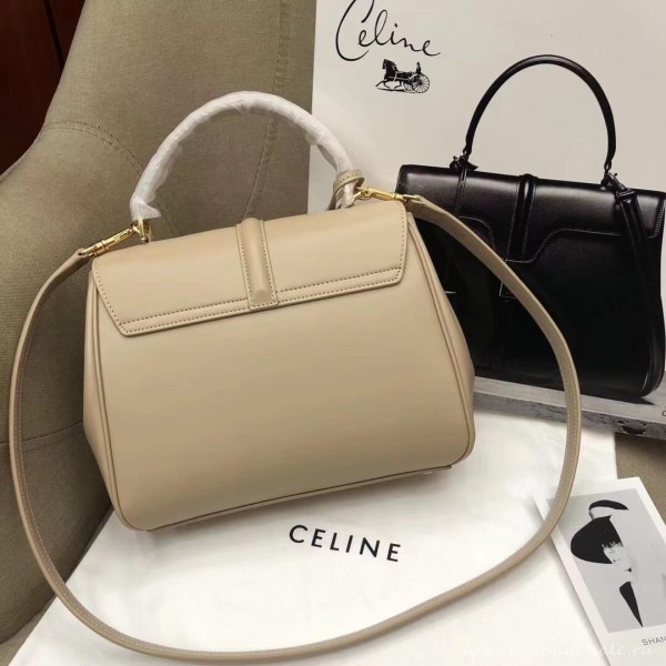 Celine Calfskin Small 16 Bag Beige 188003/188004 2019