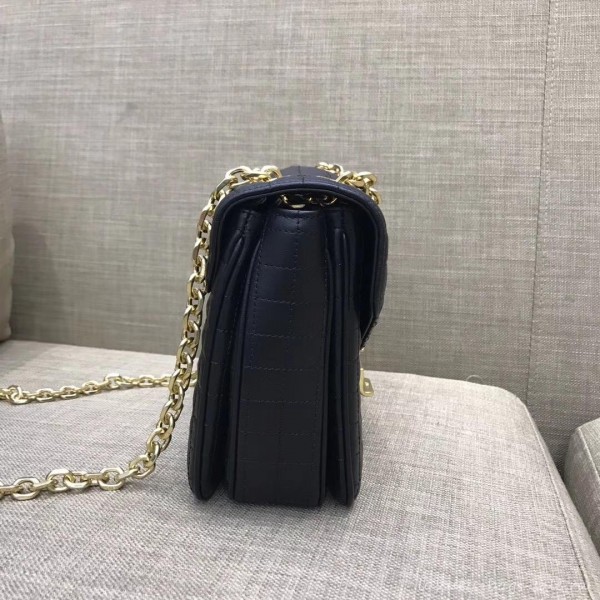 Celine Quilted Calfskin Medium C Bag Black 187253 2018