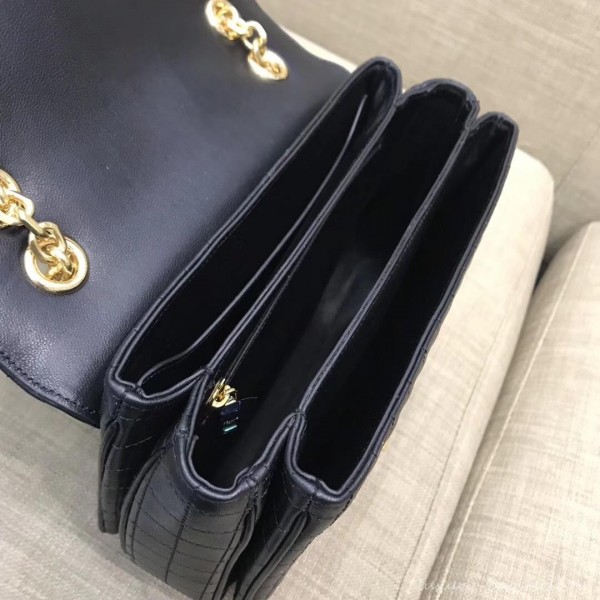 Celine Quilted Calfskin Medium C Bag Black 187253 2018