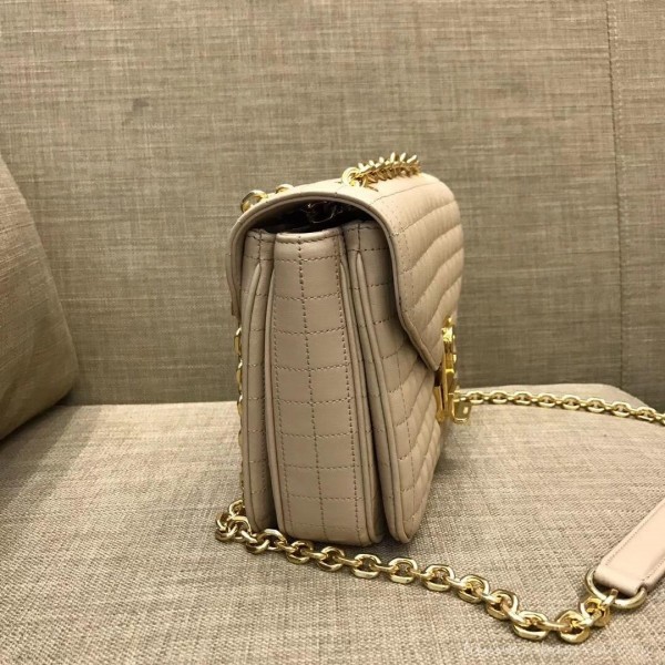 Celine Quilted Calfskin Medium C Bag Beige 187253 2018