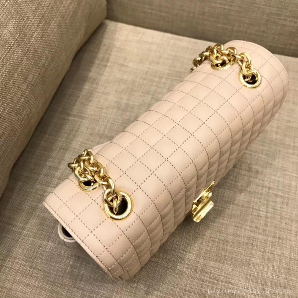 Celine Quilted Calfskin Medium C Bag Beige 187253 2018