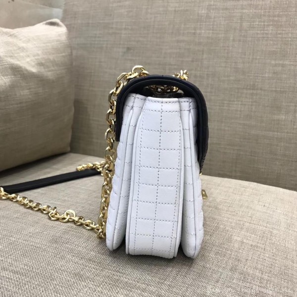 Celine Quilted Calfskin Medium C Bag Black/White 187253 2018