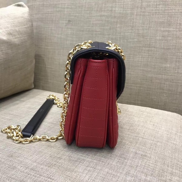 Celine Quilted Calfskin Medium C Bag Black/Red 187253 2018