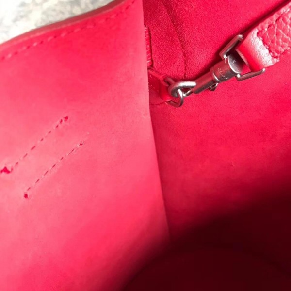 Celine Nano Big Bag Bucket Bag in Grained Calfskin 187243 Red 2019