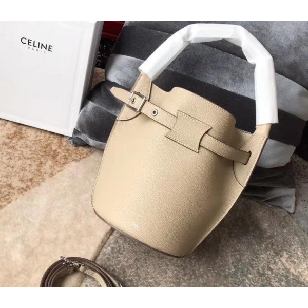 Celine Nano Big Bag Bucket Bag in Grained Calfskin 187243 Beige 2019