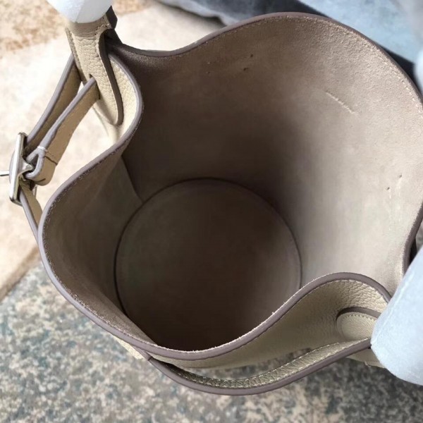 Celine Nano Big Bag Bucket Bag in Grained Calfskin 187243 Beige 2019