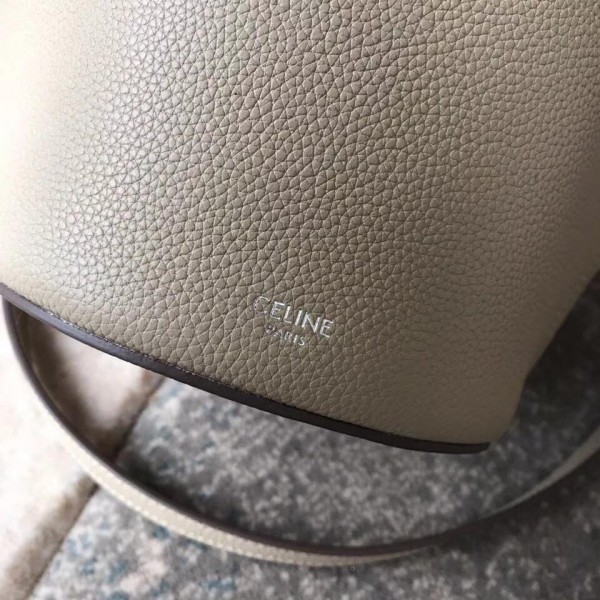 Celine Nano Big Bag Bucket Bag in Grained Calfskin 187243 Beige 2019