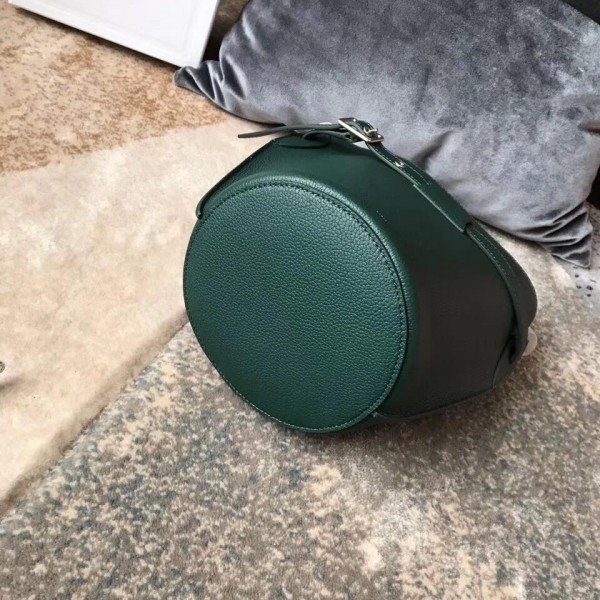Celine Nano Big Bag Bucket Bag in Grained Calfskin 187243 Green 2019