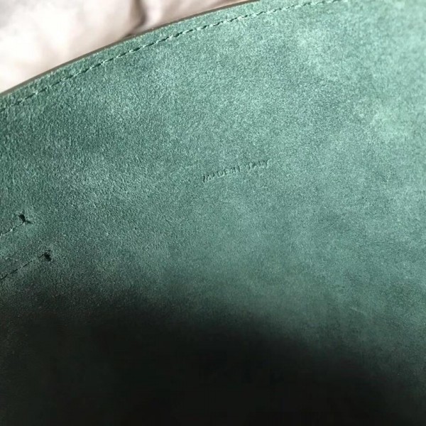 Celine Nano Big Bag Bucket Bag in Grained Calfskin 187243 Green 2019