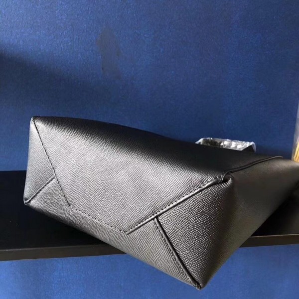 Celine Small Cabas Shopping Bag in Grained Calfskin 189813 Black 2019