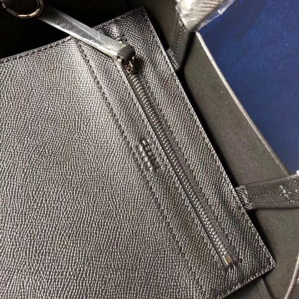 Celine Small Cabas Shopping Bag in Grained Calfskin 189813 Black 2019