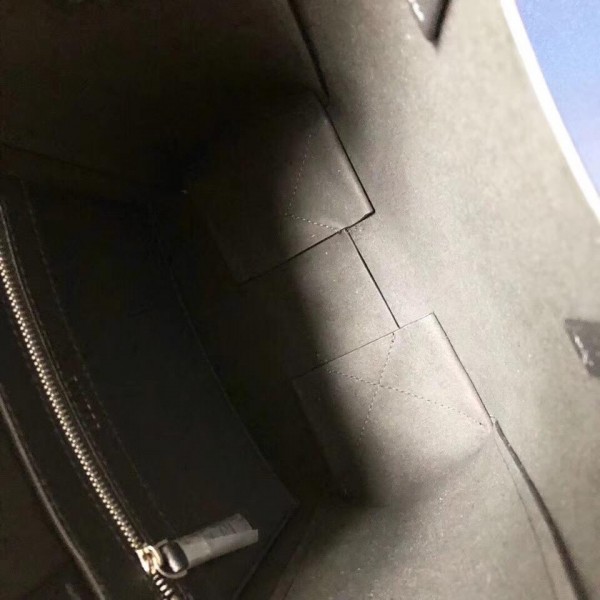 Celine Small Cabas Shopping Bag in Grained Calfskin 189813 Black 2019