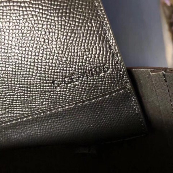 Celine Small Cabas Shopping Bag in Grained Calfskin 189813 Black 2019