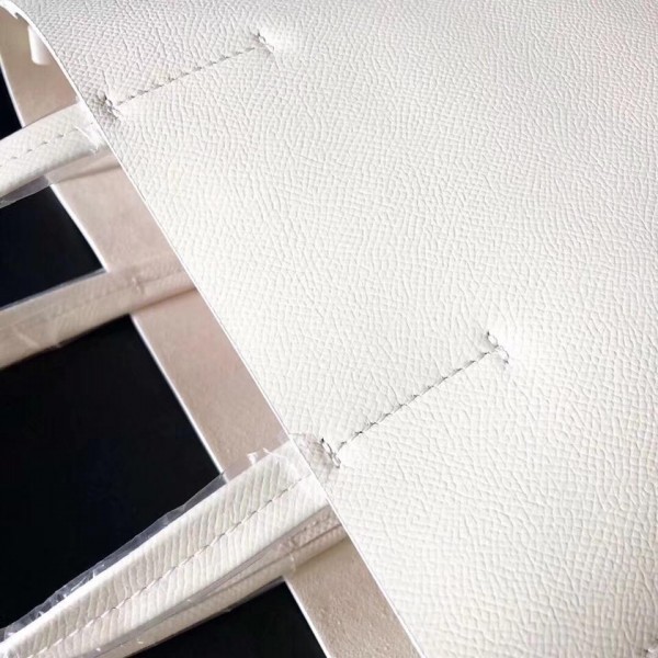 Celine Small Cabas Shopping Bag in Grained Calfskin 189813 White/Green Blue 2019