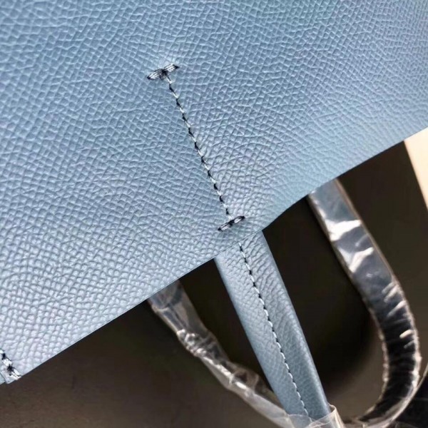 Celine Small Cabas Shopping Bag in Grained Calfskin 189813 Denim Blue/Black 2019