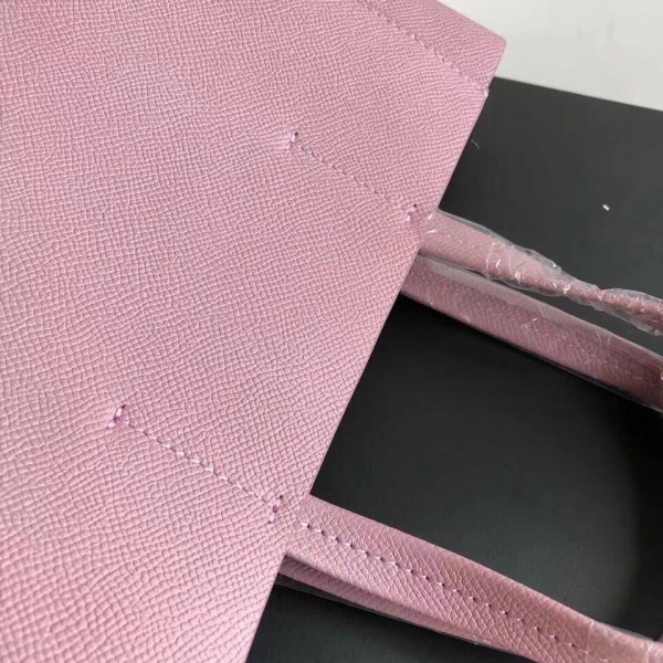 Celine Small Cabas Shopping Bag in Grained Calfskin 189813 Pink/Black 2019