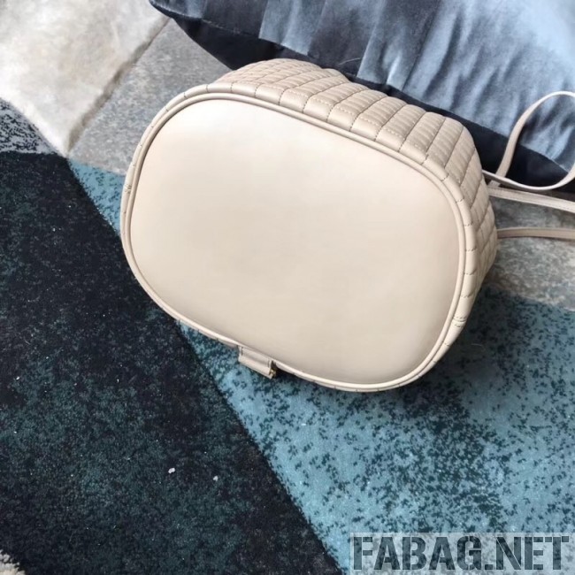 Celine Small C Charm Bucket Shoulder Bag/Backpack in Quilted Calfskin 188373 Nude 2019 (JDP-9032720 )