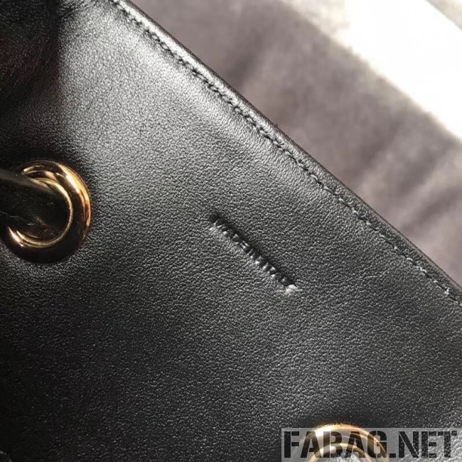 Celine Small C Charm Bucket Shoulder Bag/Backpack in Quilted Calfskin 188373 Black 2019 (JDP-9032718 )