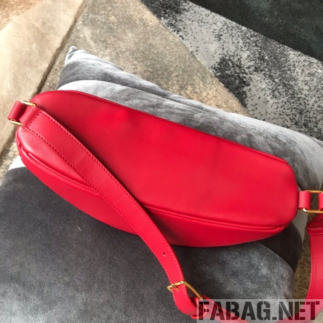 Celine Small Belt Bag C Charm in Quilted Calfskin 188153 Red 2019 (JDP-9032717 )