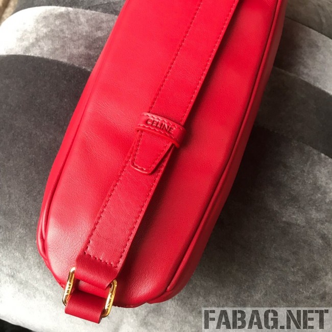 Celine Small Belt Bag C Charm in Quilted Calfskin 188153 Red 2019 (JDP-9032717 )