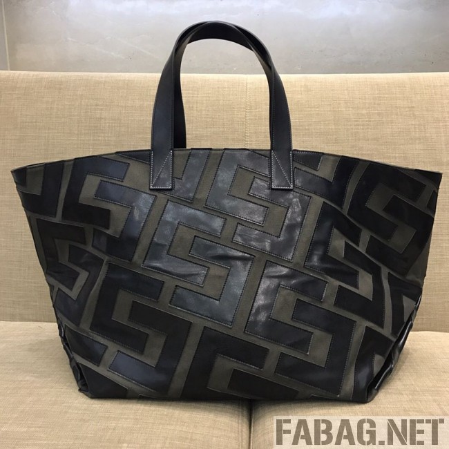 Celine Made in Tote Large Shopper Tote Bag Grey/Black 2019 (SSP-9031542 )