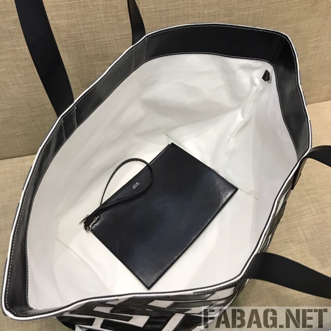 Celine Made in Tote Large Shopper Tote Bag Black/White 2019 (SSP-9031541 )