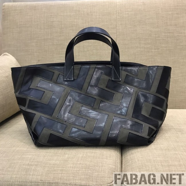 Celine Made in Tote Small Shopper Tote Bag Grey/Black 2019 (SSP-9031540 )