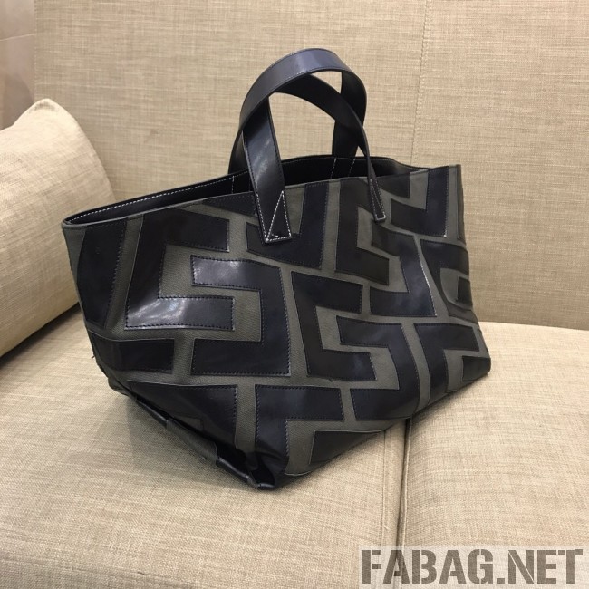 Celine Made in Tote Small Shopper Tote Bag Grey/Black 2019 (SSP-9031540 )