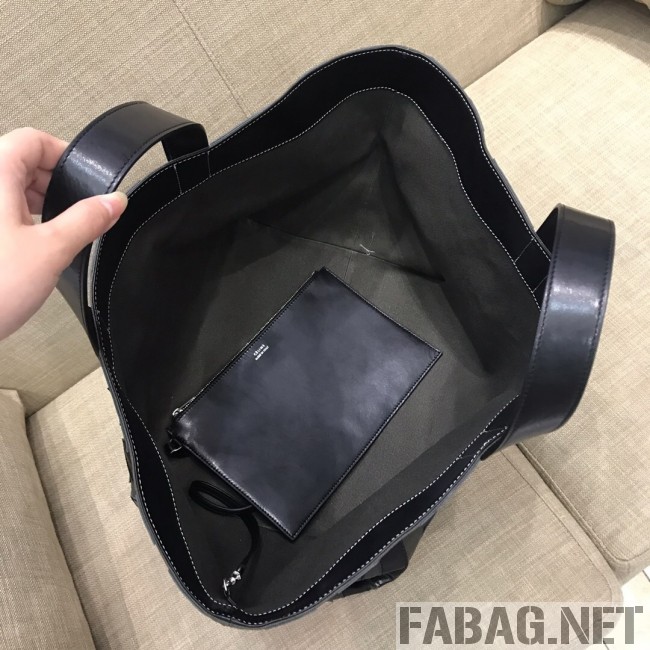 Celine Made in Tote Small Shopper Tote Bag Grey/Black 2019 (SSP-9031540 )