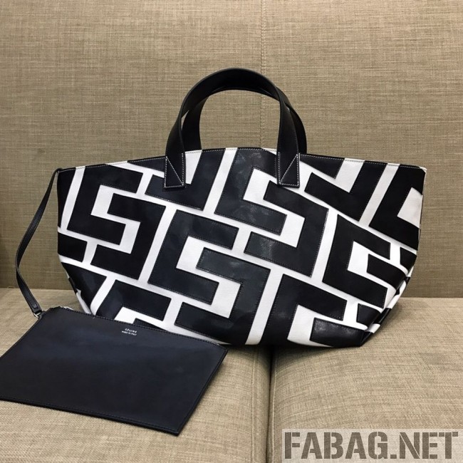 Celine Made in Tote Small Shopper Tote Bag Black/White 2019 (SSP-9031539 )