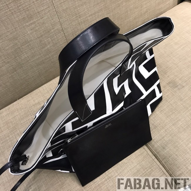 Celine Made in Tote Small Shopper Tote Bag Black/White 2019 (SSP-9031539 )