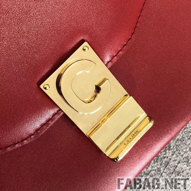 Celine Medium C Bag in Shiny Calfskin Red 2019 (JDD-9011225 )