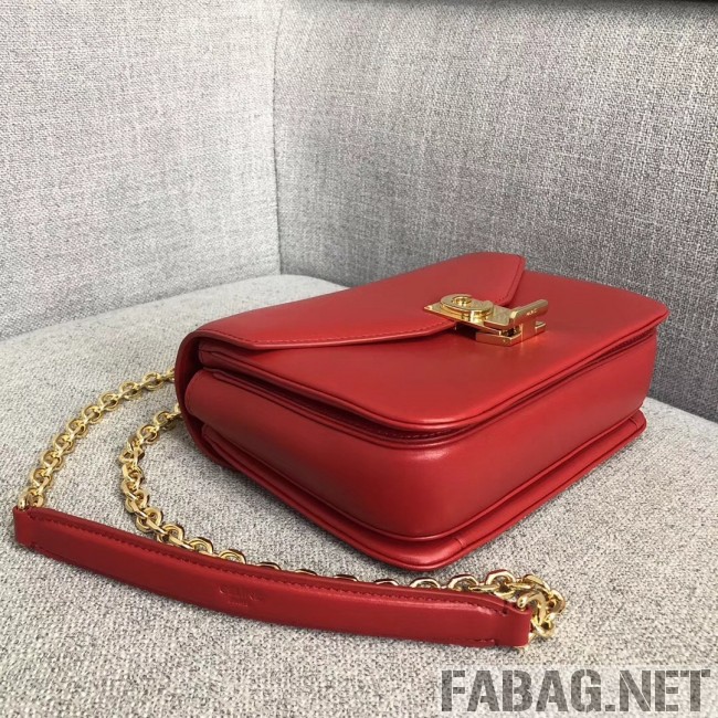Celine Medium C Bag in Shiny Calfskin Red 2019 (JDD-9011225 )