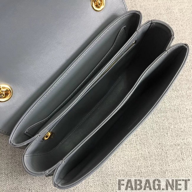 Celine Medium C Bag in Shiny Calfskin Grey 2019 (JDD-901122 )