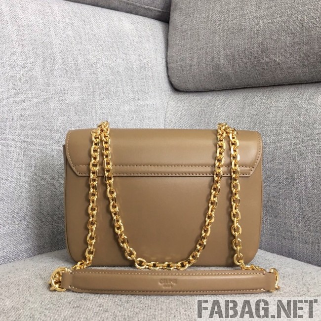 Celine Medium C Bag in Shiny Calfskin Camel 2019 (JDD-9011221 )