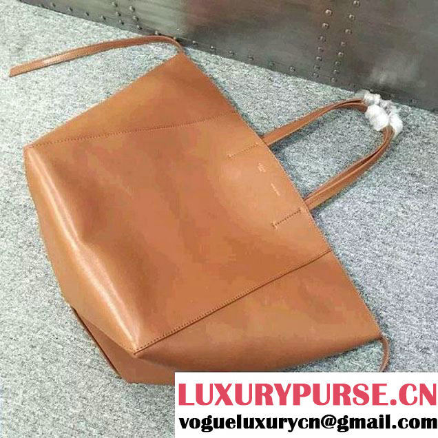 Celine Calfskin Cabas Phantom Shopping Bag Khaki 2015