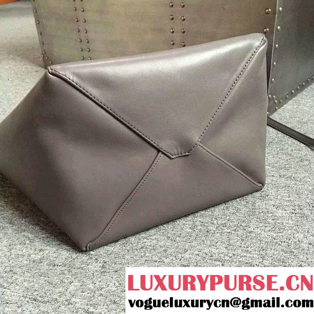 Celine Calfskin Cabas Phantom Shopping Bag Gray 2015