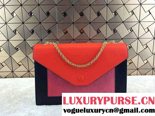 Celine Pocket Envelope Flap Bag with Chain 175383 Rouge Fall 2014