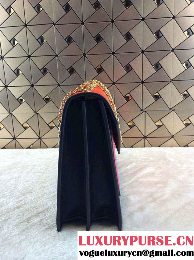 Celine Pocket Envelope Flap Bag with Chain 175383 Rouge Fall 2014