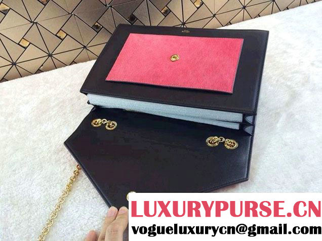 Celine Pocket Envelope Flap Bag with Chain 175383 Rouge Fall 2014