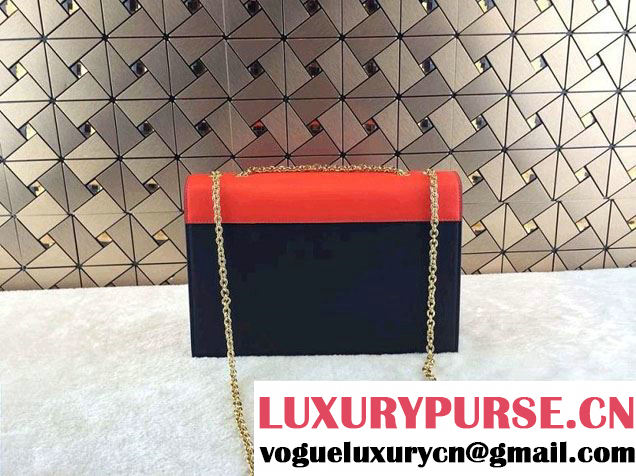 Celine Pocket Envelope Flap Bag with Chain 175383 Rouge Fall 2014
