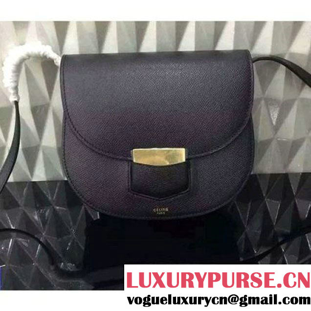 Celine Small Trotteur Bag In Black Leather Calfskin Fall-2015 (1a021-072001 )