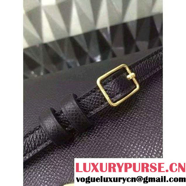 Celine Small Trotteur Bag In Black Leather Calfskin Fall-2015 (1a021-072001 )
