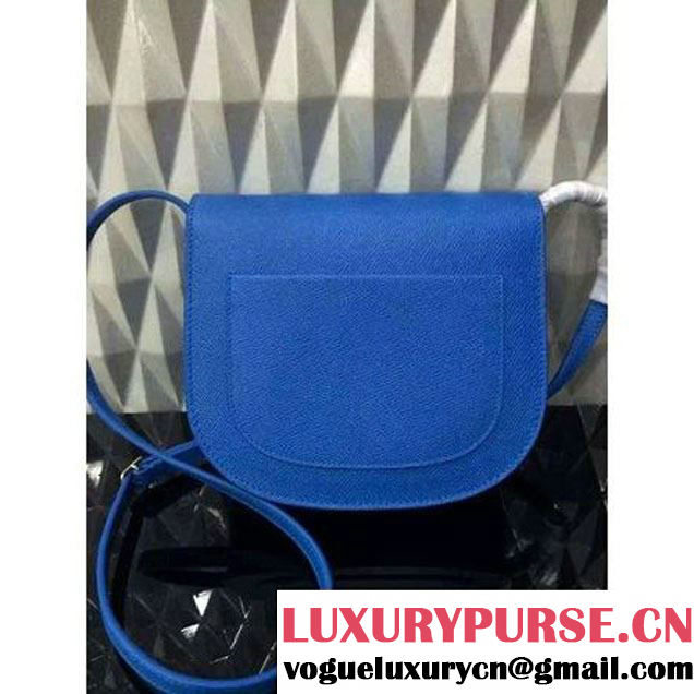 Celine Small Trotteur Bag In Blue Leather Calfskin Fall-2015 (1a021-072002 )