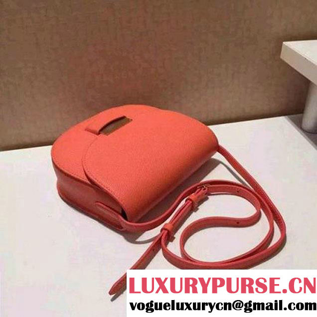 Celine Small Trotteur Bag In Orange Leather Calfskin Fall-2015 (1B016-072213 )