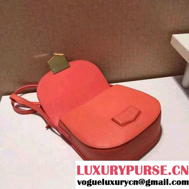 Celine Small Trotteur Bag In Orange Leather Calfskin Fall-2015 (1B016-072213 )
